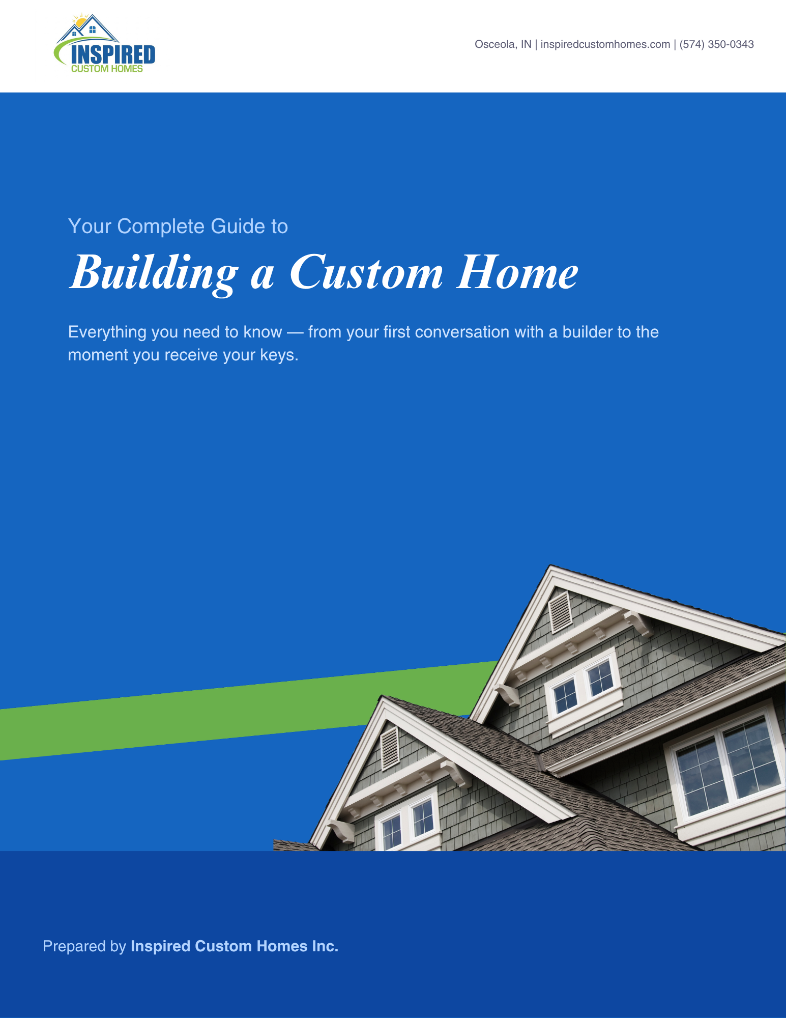 Inspired Custom Homes Building Guide — Page 1 preview